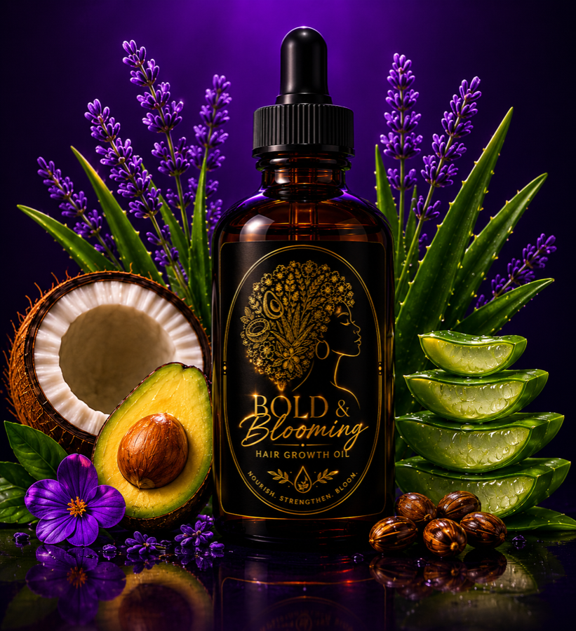 Bold & Blooming Bottle & Ingredients